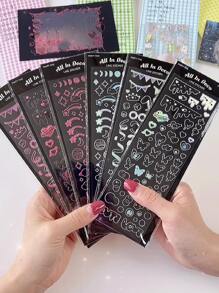 1pc Cartoon Graphic Random Sticker - Nhiều màu - Xem 2