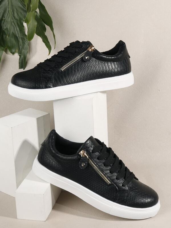shein black trainers