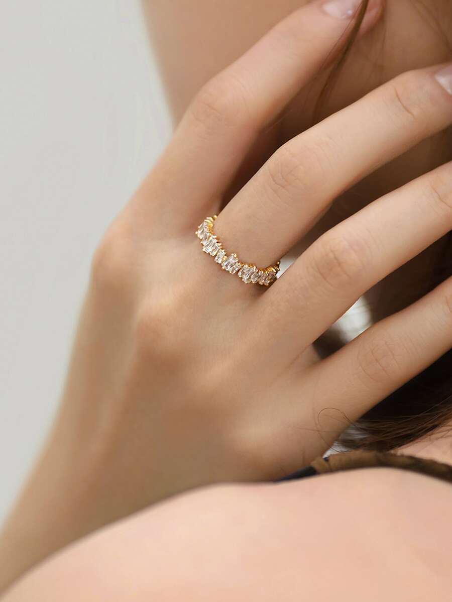 Nooxian Vòng cửa tay áo Khối Zirconia  Trang trí