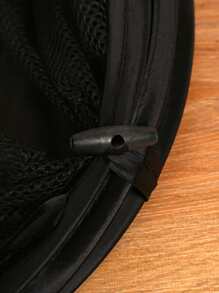 1 chiếc giỏ đựng đồ giặt bằng polyamide có thể gấp lại, giỏ đựng quần áo gia dụng màu đen hàng ngày, quần váy, giày dép, quần jean, bốt, giỏ đựng đồ giặt, giỏ đựng đồ phòng tắm, giỏ, giỏ đựng đồ, giỏ đựng đồ giặt có thể gấp lại - màu đen - Xem 5