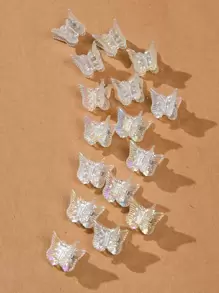 Mermaid Princess Butterfly Hair Claws, Random 16 Colors, Suitable For Women And Girls Street - Multicolor - View 1