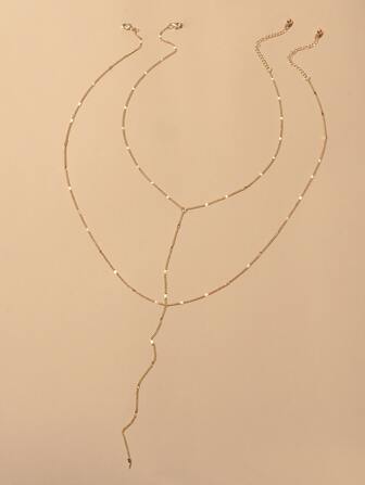 قلادة أسلوب أساسي 2 قطع