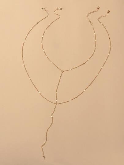 قلادة أسلوب أساسي 2 قطع