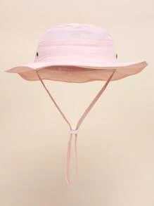 小女童素色漁夫帽 - 粉色 - 查看 7
