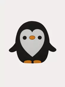 Penguin Shaped Stand-Out Phone Grip - Black - View 1