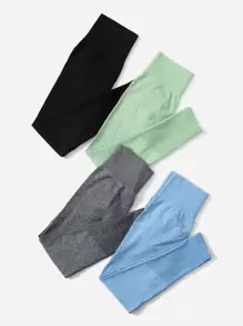 Yoga Basic 4 Quần Tập Gym Liền Mạch Cao Co Giãn Ôm Sát Bụng Kiểm Soát Quần Legging Tập Yoga Có Lỗ Đục Lỗ - Nhiều màu - Xem 2