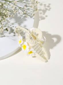 Pinzas grandes para el pelo con diseño de flor - Multicolor - Ver 1