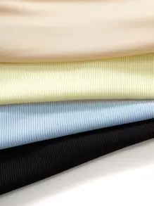 SHEIN Essnce 4 bucăți decolteu cu crestătură și top cu șnur și top cu șalter