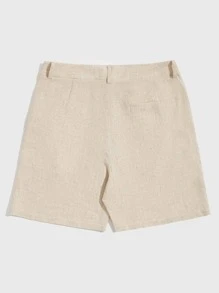 GENTILAND Men Slant Pocket Shorts - Khaki - View 2