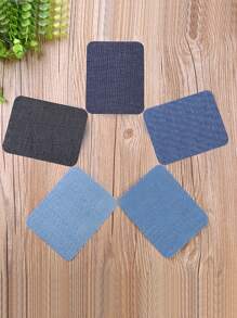 5pcs 12.5*9.5cm Jeans Patch Sticker, Random Sewing Repair Elbow Knee Patches For Jeans - Multicolor - View 6