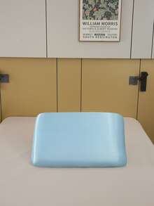 1雙素色彈性緞面枕套不附帶枕芯 - 淺藍色 - 查看 6