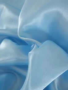 1雙素色彈性緞面枕套不附帶枕芯 - 淺藍色 - 查看 8