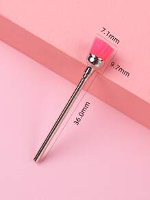 Bàn chải làm sạch màu hồng 1 cái làm sạch bằng thép không gỉ áp dụng cho phụ nữ và trẻ em gái - Hồng - Xem 3