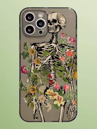 Fairycore Coque de téléphone portable à motif squelette