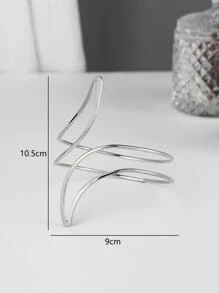 1pc Rèm tối giản Giữ lại - Bạc - Xem 3