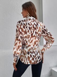 滿版印花單排釦襯衫 - 彩色 - 查看 2