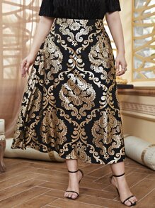 Modelyn Váy Plus Size Baroque Thanh lịch - Nhiều màu - Xem 4