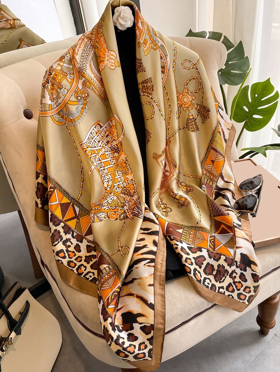 Leopard Print Bandana - Multicolor - View 1