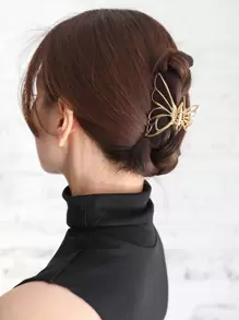 DAZY Butterfly Design Hair Claw Elegant Claw Clips Hair Clips Hair Jaw Clip Hair Clamps Hair Clutch Hair Catcher Clip - Gold - View 1