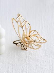 DAZY Butterfly Design Hair Claw Elegant Claw Clips Hair Clips Hair Jaw Clip Hair Clamps Hair Clutch Hair Catcher Clip - Gold - View 4