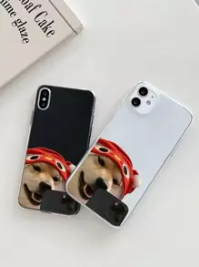 可愛狗狗透明手機殼 - 彩色 - 查看 2