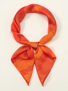 1pc Simple Printed 70s Square Scarf, New Spring Style Bandana For Women, Multipurpose Waistband/Accessory/Belt/Sash/Turban/Headband/Fashionable Scarf Bandana,Hair Band,Head Band Ideal For Dressing Up Your Look - Multicolor - View 3