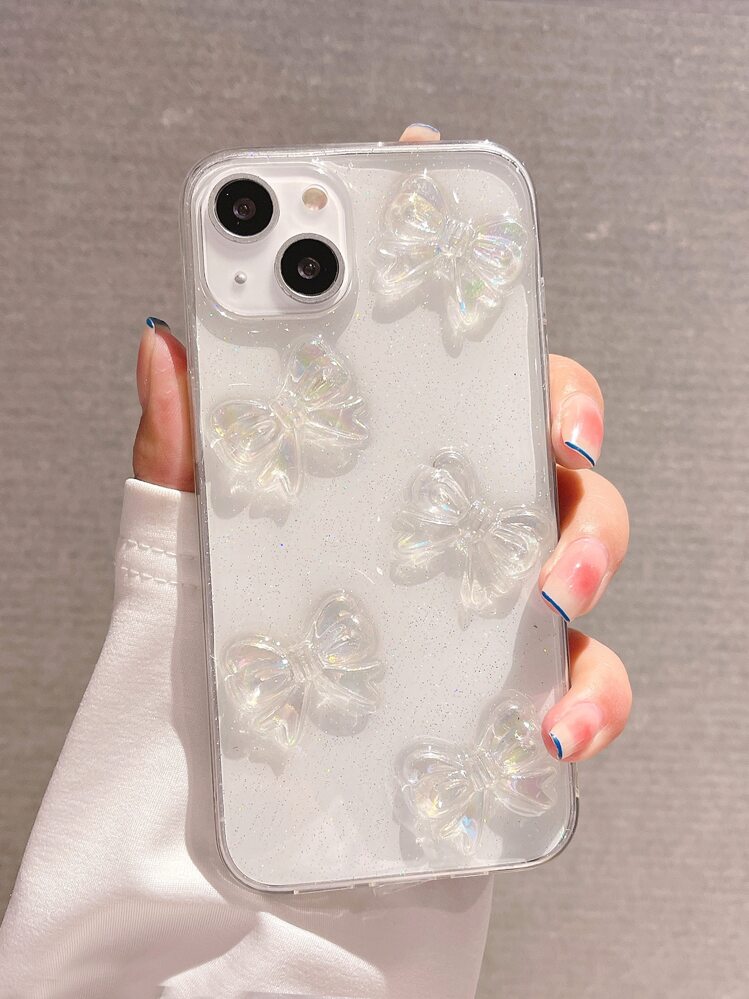 りんご デイジー リボン デコ ブレスレット + 3Dグリッター