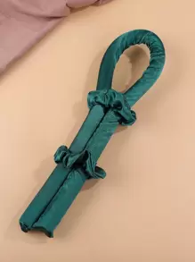 Rizado de cabello sin calor para cabello medio/largo, rulos para rizos sin calor para dormir en espuma suave durante la noche para mujeres, diadema con varilla de rizado sin calor - Verde Oscuro - Ver 1