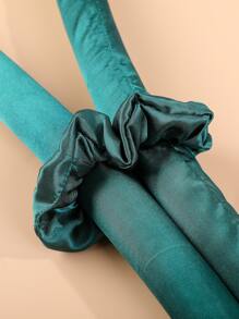 Rizado de cabello sin calor para cabello medio/largo, rulos para rizos sin calor para dormir en espuma suave durante la noche para mujeres, diadema con varilla de rizado sin calor - Verde Oscuro - Ver 4