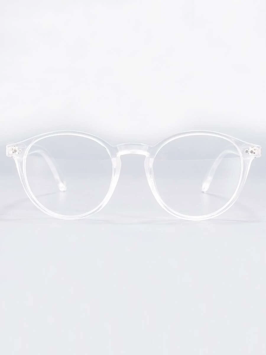 Óculos com Armação Transparente, Design de Moda Feminina - Transparente - Visão 1