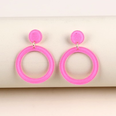Circle Drop Earrings