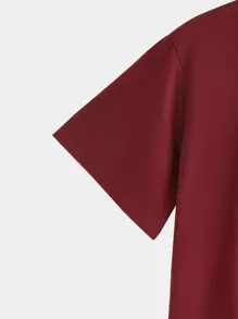 Manfinity Homme Hombres Camiseta con estampado de letra