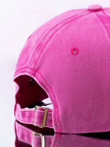 Y2k Unisex Mom Life Embroidered Baseball Cap, Sun Protection & Breathable & Fashionable, Suitable For Daily Casual And Going Outwear - Hot Pink - View 3