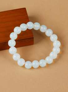 1 pieza Pulsera con cuenta - Blanco - Ver 1