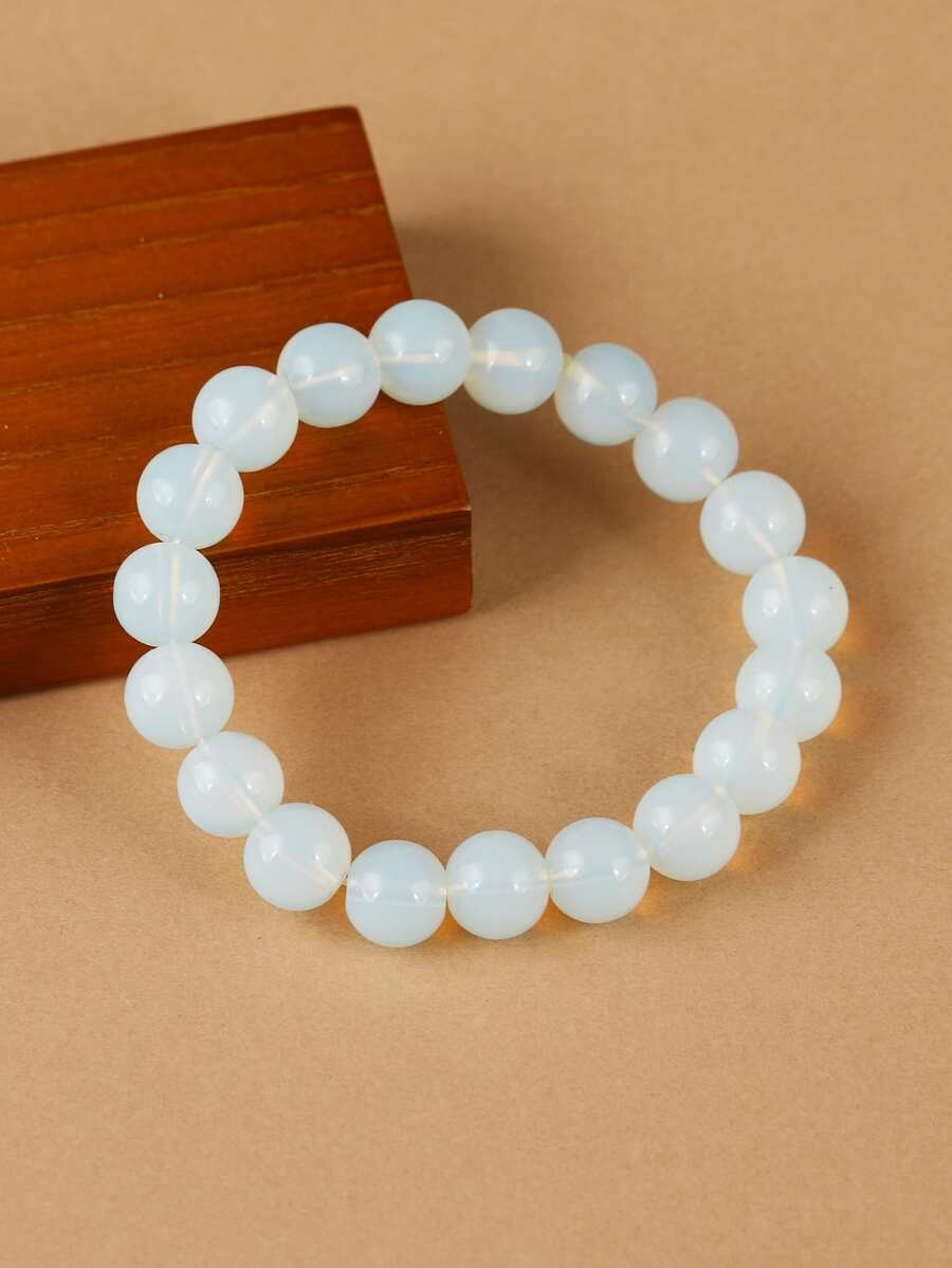 1 pieza Pulsera con cuenta - Blanco - Ver 1
