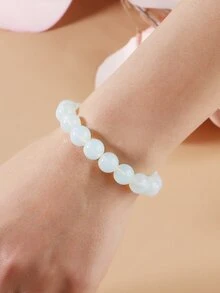1 pieza Pulsera con cuenta - Blanco - Ver 5