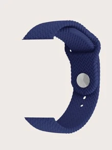 Dây đeo đồng hồ silicon hoa văn dệt tương thích với Apple Watch - Màu xanh lam - Xem 2