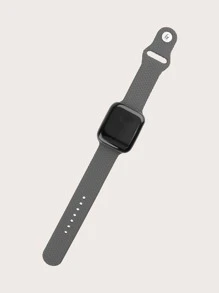 編織圖案矽膠Apple Watch錶帶 - 灰色 - 查看 4