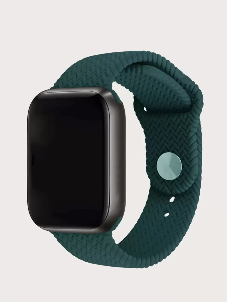 矽膠錶帶適用於Apple Watch - 綠色 - 查看 1