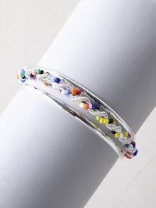 Vòng đeo tay trang trí hạt - Bạc - Xem 1