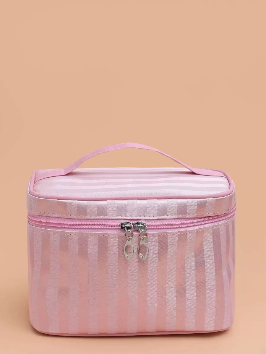 Simple & Fashionable Makeup Bag / Wash Bag / Storage Bag - Pink - View 1