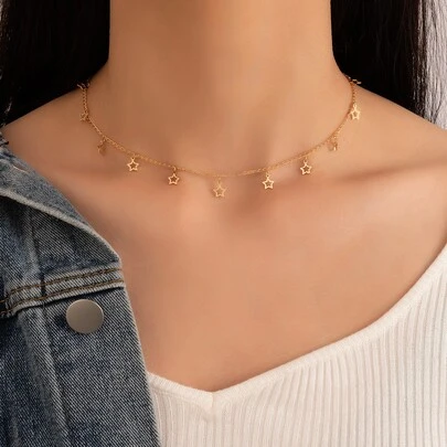 imoli 女士星星装饰优雅项链