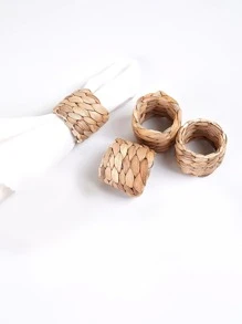 Natural Grass Woven Napkin Rings, Suitable For Room Decor, Dining Table Decor, Home Decor, Fits For Holiday, Party, Birthday, Wedding And Banquet - Multicolor - View 11
