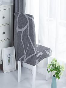Graphic Print Chair Slipcover, Polyester Dining Chair Dust Cover For Household - Multicolor - View 2