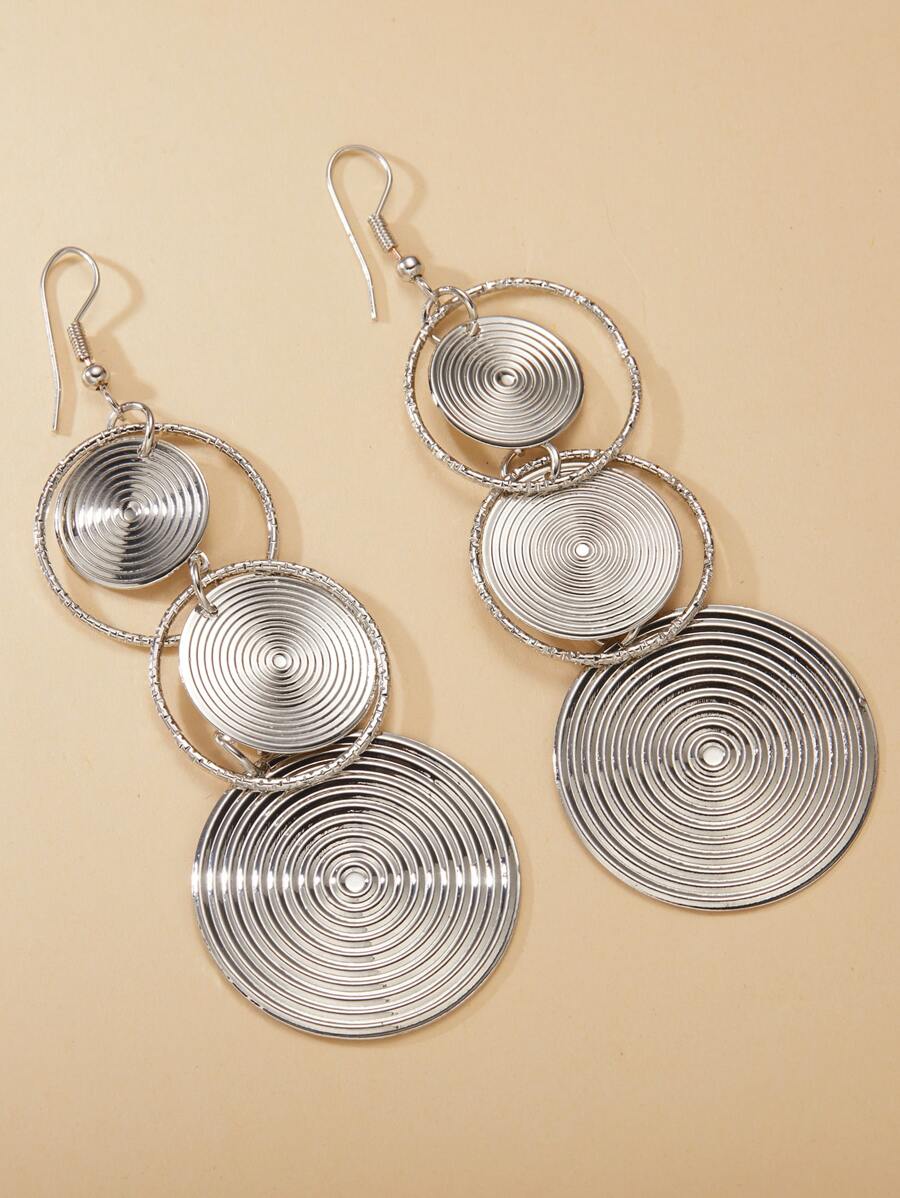 Pendientes largos redondos