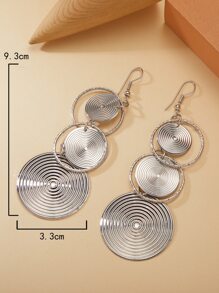 Pendientes largos redondos