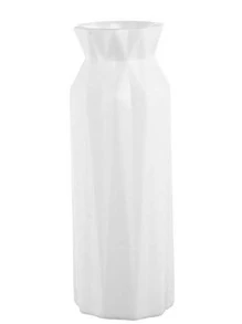 Plain Plastic Flower Vase - White - View 1