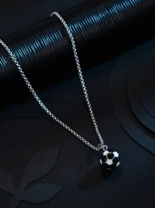 Hombres Collar con diseño de pelota de fútbol - Multicolor - Ver 1