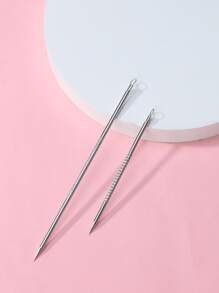 LAMEILA 2件装不锈钢痤疮针角螺栓双头痤疮针，痤疮针，黑头针，挑痘针