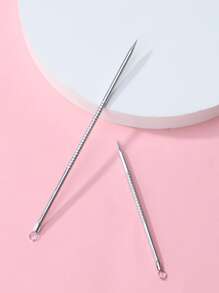 LAMEILA 2件装不锈钢痤疮针角螺栓双头痤疮针，痤疮针，黑头针，挑痘针